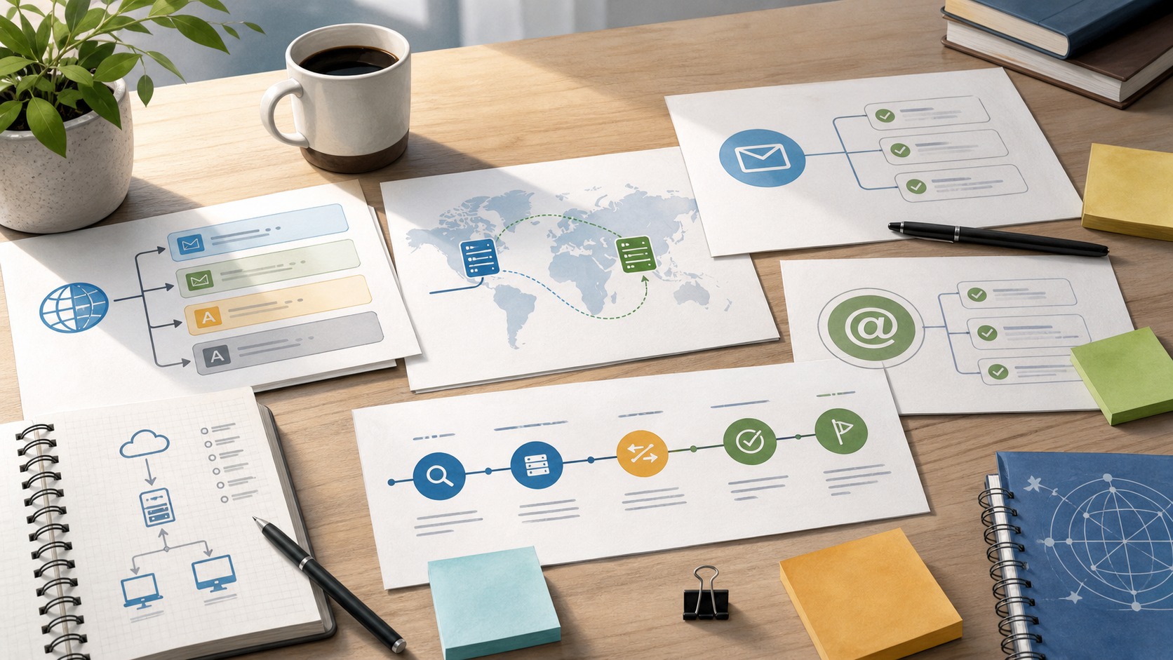 DNS and email records mapped before a domain registrar transfer