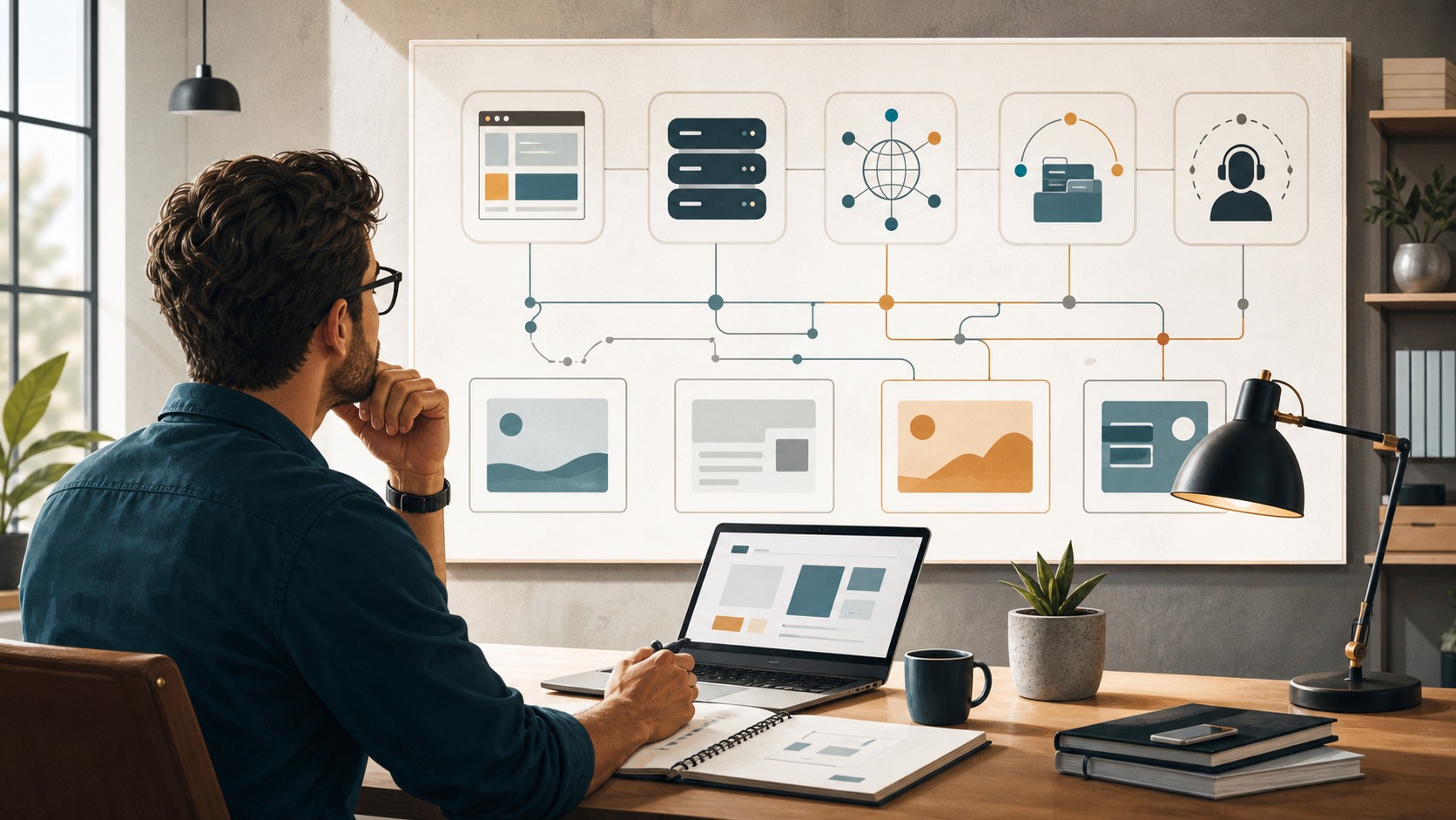 Managed hosting decision map for a small business website